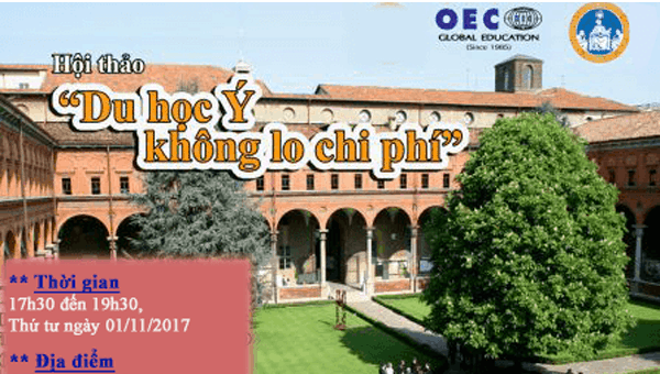 Hội thảo: “Du học Ý không lo chi phí”
