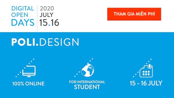 Chuỗi Hội Thảo Online Về “DESIGN” Tổ Chức Bởi Trường POLI.Design – Ý